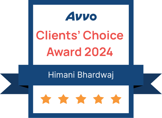 Avvo Clients’ Choice Award 2024 - Himani Bhardwaj