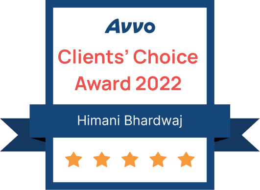 Avvo Clients’ Choice Award 2022 - Himani Bhardwaj